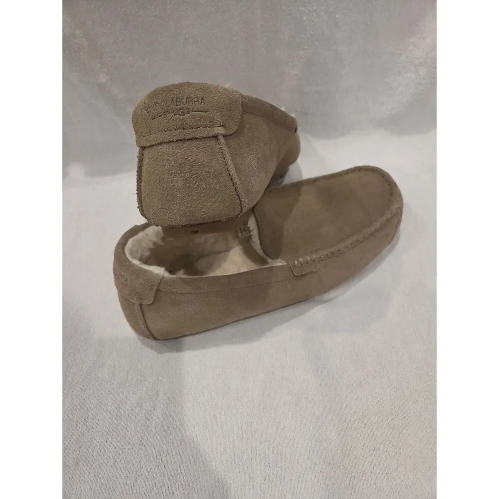 Koolabura by UGG Men's Tipton Suede Moccasin Slippers Chestnut Brown Size 13